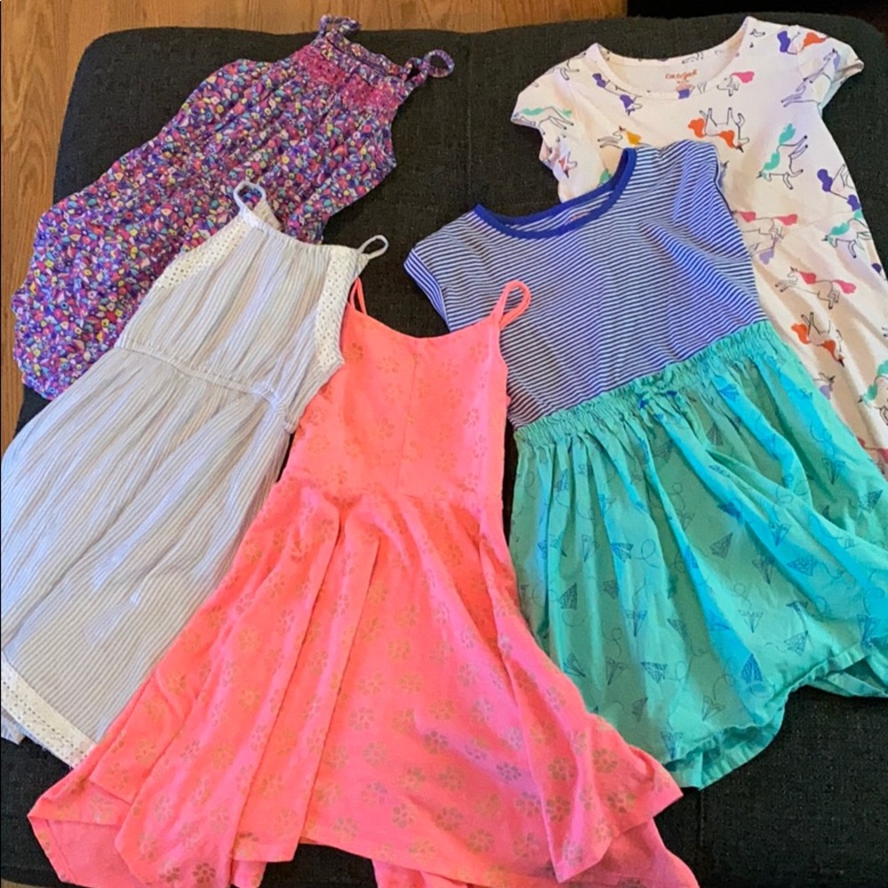 Girls summer/fall dress lot- size 6x/7/8